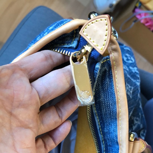 LG 🌺🌺 STUNNING 🌺🌺 Louis Vuitton Denim Neo Cabby GM - Picture 12 of 15